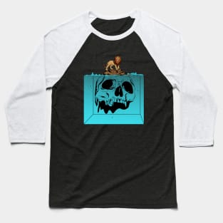 Lion On Skull Island Baseball T-Shirt